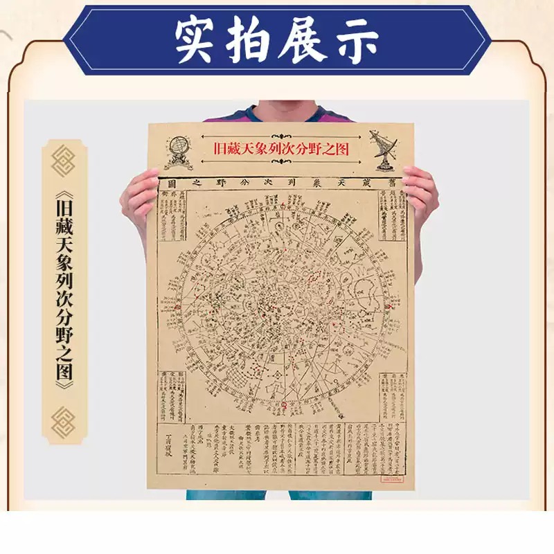 【中國古代星占學】配套星圖3張（天文分野之圖+舊藏天象列次分野之圖+天象列次分野之圖）